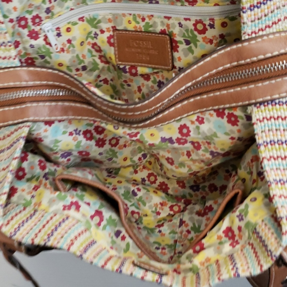 Fossil Multi-Color Hobo Bag - image 5